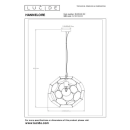 Lucide L104234002 Pendelleuchte HANNELORE E27