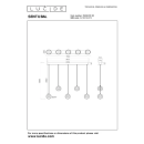 Lucide L134982530 LED Pendelleuchte SENTUBAL | 5x5,3W integrierte LED-Quelle | 5x230lm | 2700K