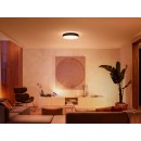 Philips Hue 41160/30 / P6 LED-Deckenleuchte Enrave L + Hue-Schalter 1x33,5w | 4300lm | 2200-6500K - dimmbar, Bluetooth, White Ambiance, schwarz