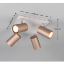 Trio T802430465 Spot-Deckenleuchte MARLEY  GU10