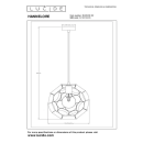 Lucide L104233002 Pendelleuchte HANNELORE  E27