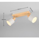 Trio T862700276 Spot-Deckenleuchte SHANTI  E14