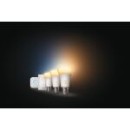 Philips Hue 8719514291232 LED-Lampen und Bridge-Starter-Set 3x8w | E27 | 1100lm | 2200-6500K -3 Stück, dimmable, Zigbee, Bluetooth, Fernbedienung, White Ambiance, weiß