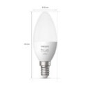 Philips Hue 871951432066 LED-Lampe 1x55w | E14 | 470lm | 2700k - weiß, Bluetooth, weiß