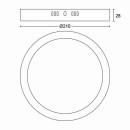 Philips 8719514328679 LED-Deckenleuchte Magneos Slim 1x12w | 1200lm | 2700k - weiß