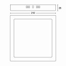 Philips 871951432860 LED-Deckenleuchte Magneos Slim 1x12w | 1350lm | 4000k - weiß