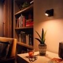 Philips Hue 8719514339248 LED Wand- oder Deckenleuchte Buckram 1x5w | Gu10 | 350lm | 2200-6500k- Dimmbar, Fernbedienung, Bluetooth, White Ambiance, schwarz