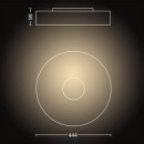 Philips Hue 8719514341272 LED-Deckenleuchte Fair 1x25w | 2900lm | 2200-6500k - dimmbar, Bluetooth, Fernbedienung, White Ambiance, weiß