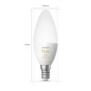 Philips Hue 8719514356733 LED Set 2x4w | E14 | 470lm | 2200-6500K - 2 Stück, kerze, dimmbar, bluetooth, weiß