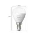 Philips Hue 8719514356771 LED Set 2x5,7w | E14 | 470lm | 2700k | P45 - Set 2 Stück, Bluetooth, weiß