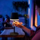 Philips Hue 8719514404595 LED tragbare Touch-Tischleuchte Go 36cm | 1x6,2W | 530lm - Schwarz IP54, Weiß und Farbambiente
