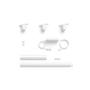 Philips Hue 8719514407862 Perifo LED-Wandleuchte- Set 1x15,6W | 3x490lm | 2000-6500K+RGB - Weiß und Farbambiente, weiß