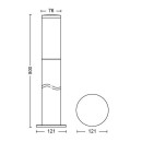 Philips 8719514417557 Sockelleuchte Utrecht 1xe27 | IP44 - Anthrazit