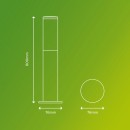 Philips 8719514417557 Sockelleuchte Utrecht 1xe27 | IP44 - Anthrazit