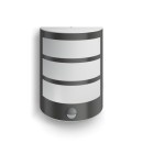 Philips 8719514417656 LED Außen Wandleuchte mit Sensor Python 1x6w | 500lm | 4000k | IP44 - Anthrazit