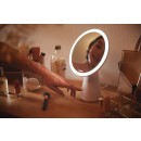Philips 8719514420458 LED-Tisch-Touch-Kosmetiklampe mit Spiegel Mirror 1x4,5W | 60lm | 3000-5000K - USB, dimmbar, rosa