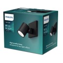 Philips 8719514435292 Deckeneinbaustrahler Runner 1x20W | GU10 - verstellbar, schwarz