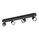 Philips 8719514435438 LED-Deckeneinbaustrahler Star 4x4,5W | 2000lm | 2700K - dimmbar, regelbar, schwarz