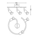 Philips 8719514465176 Deckeneinbauleuchte Limbali 4x50W | GU10 - weiß