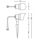 Philips 8719514477216 Gartenpfosten GardenLink 1x24W | 600lm | 2700K | IP44 - steckbar, schwarz
