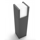 Philips 8719514490246 LED-Gartenpfosten Arbour 1x3,8W | 800lm | 3000 K | IP44 - schwarz