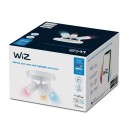 WiZ Colors 8719514554511 IMAGEO Deckeneinbaustrahler 3xGU10 | 3x5W | 345lm | 2200-6500K | RGB - weiß