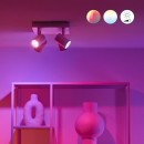 WiZ Colors 8719514554559 IMAGEO Deckeneinbaustrahler 4xGU10 | 4x5W | 345lm | 2200-6500K | RGB - weiß