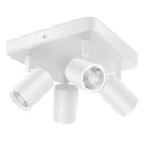WiZ Colors 8719514554559 IMAGEO Deckeneinbaustrahler 4xGU10 | 4x5W | 345lm | 2200-6500K | RGB - weiß