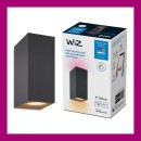 Wiz Colors 8719514554610 Wandleuchte 2xGU10 | 2x5W | 345lm | 2200-6500K | RGB - schwarz
