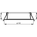 Philips 8720169173804 LED Einbauleuchte Meson | 12,5W integrierte LED-Quelle | 1300/960 lm | 6500K