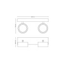 Philips 8720169174764 LED Spotleuchte Bracia | 11W integrierte LED-Quelle | 1100 lm | 2700K