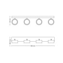 Philips 8720169174801 LED Spotleuchte Bracia | 22W integrierte LED-Quelle | 2200 lm | 2700K