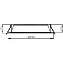 Philips 8720169230989 LED Einbauleuchte Meson | 20W integrierte LED-Quelle | 2200/1500 lm | 4000K