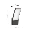 Philips 8720169263796 LED Außenwandleuchte Splay | 3,8W integrierte LED-Quelle | 800lm | 2700K