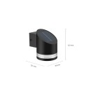 Philips 8720169265585 LED solar Außenwandleuchte Fyve | 1,5W integrierte LED-Quelle | 200lm | 2700K