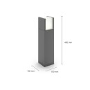 Philips 8720169278066 LED Wegeleuchte Arbour | 3,8W integrierte LED-Quelle | 800lm | 2700K