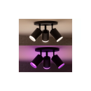 Philips HUE 8720169319332 LED Spot-Deckenleuchte Fugato | 3x4,2W GU10 | 2000-6500K+RGBK