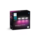 Philips HUE 8720169321014 LED Set von Spotleuchten Xamento | 3x4,2W GU10 | 3x350lm | 2000-6500K+RGBK