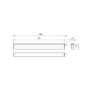 Philips 8720169510401 LED Wandleuchte Projectline Batten | 3,4W integrierte LED-Quelle | 400lm | 3000+4000+6500K