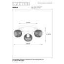 Lucide 77978/13/30 Spotleuchte Maren 3x40w | E14 - schwarz, einstellbar, dimmbar