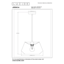 Lucide L104213073 Pendelleuchte JESSICA E27