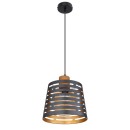 Globo 15451H Deckenleuchte Ablona 1x60W | E27 - Schwarz, Gold, Natur