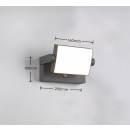 Trio T246869142 LED Außenwandleuchte KANSAS  | 10W integrierte LED-Quelle | 1000lm | 3000K