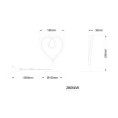 Globo AMORE 28054W LED Tischlampe | 6W LED | 250lm | 3000K