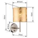 Globo 15187W Wandleuchte Amy 1x40W | E14