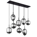 Globo 15345-8 Deckenleuchte Blacky 8x40W | E14 - schwarz, rauchig
