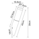 Globo 3157A Boston Außenwandleuchte 1x60W | E27 | IP44 - Anthrazit