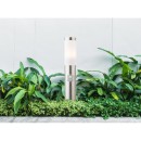 Globo 3158S Gartenstehlampe mit Bewegungssensor Boston 1x60W | E27 | IP44 - Edelstahl, opal