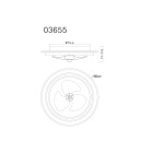 Globo BOZAN 03655 LED Ventilator mit Licht | 32W LED | 1200lm