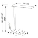 Globo 58400S LED-Tischleuchte Bulla 1x6W | 350lm | 3000-4500-6000K - dimmbar, USB, Berührungsschalter, schwarz